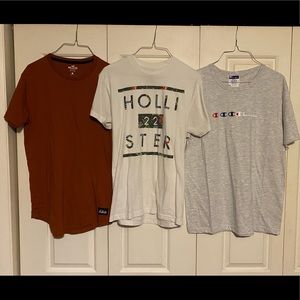 Hollister & Champion t-shirts